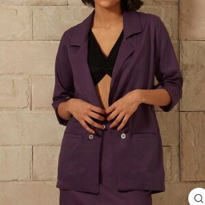 New Pause Fashion Purple Haze Blazer Size Xs Women’s Made In India